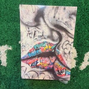 Banksy‎ Style Street Art Graffiti Lips Poster Print 42" x 20" NEW